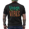Veganibes 面白いヴィーガン主義 ベジタリアン 植物 ヴィーガン メンズTシャツ バックプリント