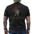 Veniidiici Ancient Rome Legionary Helmet -Pqr メンズTシャツ バックプリント
