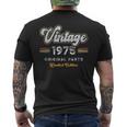 Vintage 1975 Piezas Originales 50 Cumpleaños Camiseta Hombre Estampado Espalda