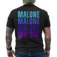 Vintage Malone Personalized Name I Love Malone Men's T-shirt Back Print