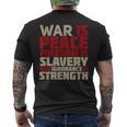 War Is Peace 引用tシャツ メンズTシャツ バックプリント