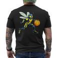 Wasp バスケットボール選手バスケットボール スズメバチ メンズTシャツ バックプリント
