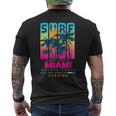 Wear Miami Florida Miami Colorfulunrise Graphic メンズTシャツ バックプリント
