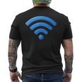 Wi Fiignal、Wi Fiシャツ、インターネット信号、インターネットwi-Fi メンズTシャツ バックプリント