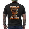 Yorkie Daddyヨーキー パパ 父の日 お父さん スウィート・ヨークシャー・テリア メンズTシャツ バックプリント