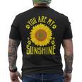 You Are Myunshine ひまわり メンズTシャツ バックプリント