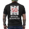 おもしろい 50歳の誕生日 オールドメーター 50歳 50歳 誕生日 50歳 50歳 メンズTシャツ バックプリント