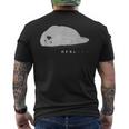 かわいいアザラシ、ノザラシ、面白 メンズTシャツ バックプリント