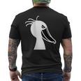 みんな大好きハシビロコウ 動かない鳥 はしび郎クラブ オリジナルデザイン イラスト おもしろ モノクロ メンズTシャツ バックプリント