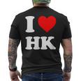 アイ・ラブ Hk アイハート香港 メンズTシャツ バックプリント