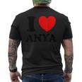 アイ・ラブ・アーニャ メンズTシャツ バックプリント