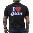 アイ・ラブ・ジャイアン メンズTシャツ バックプリント