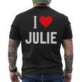 アイ・ラブ・ジュリー メンズTシャツ バックプリント