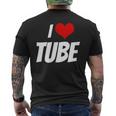 アイ・ラブ・チューブ・ハート メンズTシャツ バックプリント