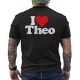 アイ・ラヴ・ハート・テオ・セオドア メンズTシャツ バックプリント