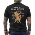 アナトミー・オブ・ア・ゴールデン・レトリバー 犬 オーナー 子犬 面白い キュート メンズTシャツ バックプリント
