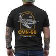 アメリカ海軍航空母艦 Cvn-68 ニミッツ Uss Nimitz メンズTシャツ バックプリント