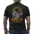 アメリカ海軍航空母艦 Cvn-72 エイブラハム・リンカーン Uss Abraham Lincoln メンズTシャツ バックプリント