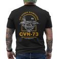 アメリカ海軍航空母艦 Cvn-73 ジョージ・ワシントン Uss George Washington メンズTシャツ バックプリント