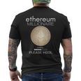 イーサリアム ミリオネール ローディング プリー・ホドル ファニー Eth 20 コイン メンズTシャツ バックプリント