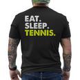 イート・スリープ・テニス メンズTシャツ バックプリント