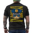 エキゾチック ショートヘア 警察官 警察官 面白い 警察 猫 メンズTシャツ バックプリント