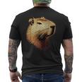 カピバラ Be Capy カピバラ げっ歯類 おもしろカピバラ Capybara メンズTシャツ バックプリント