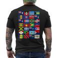 カリブ海国旗 ユニティプライド お土産 地理ギフト メンズTシャツ バックプリント