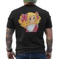 キャンディ キャンディ 日本 レトロ ヴィンテージ 80年代 アニメ 漫画 メンズTシャツ バックプリント