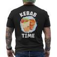 ケバブタイム おいしい焼き肉 トルコ ケバブ メンズTシャツ バックプリント
