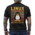 メンズ コンピューター オタク Linux ルートペンギン タックス 言葉 ギフト メンズTシャツ バックプリント