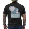 サメの缶詰め メンズTシャツ バックプリント