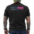 ジロ・ディ・イタリア 世界で最も美しいバイクレース メンズTシャツ バックプリント