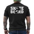 スケートボーダーへのギフト スケートボード シルエット メンズTシャツ バックプリント