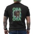 スピニングキャットミーム Oiiaoiia Uiia 猫 ブレインロットミーム メンズTシャツ バックプリント