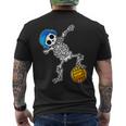 ダビング 水球 スケルトン ハロウィン 骨 ダブダンス メンズTシャツ バックプリント