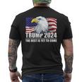 トランプ 2024年 イーグル アメリカ国旗 ドナルド・トランプ選挙 2024年 メンズTシャツ バックプリント