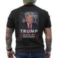トランプはまだ私の大統領です メンズTシャツ バックプリント