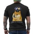 ドージコインdogecoin Hodl 月へ月にto The Moon 暗号通貨doge Memeドージミーム メンズTシャツ バックプリント