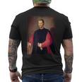 ニコロ・マキャヴェリ 肖像画1600 メンズTシャツ バックプリント