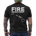 ハワイ 消防士 救助隊 制服 デューティー メンズTシャツ バックプリント