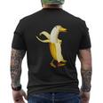 バナナアヒル。おかしいから人形の動物 メンズTシャツ バックプリント