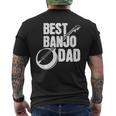 バンジョーパパ バンジョーインストラクター カントリーミュージック 父の日 メンズTシャツ バックプリント
