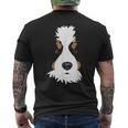 バーニーズマウンテンドッグの子犬 メンズTシャツ バックプリント