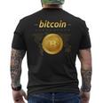 ビットコインシャツ ビットコインロゴ 暗号シャツ 暗号ギフト ビットコイン メンズTシャツ バックプリント