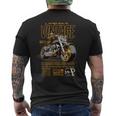 ビンテージ バイク バイカー バイクの誕生日 1961 年生まれ メンズTシャツ バックプリント