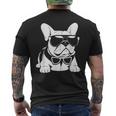 ファニーフレンチブルドッグ サングラス付き フレンチブルドッグ メンズTシャツ バックプリント