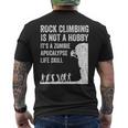 ファニーロッククライマーギフト 男女兼用 クールなゾンビクライミングに メンズTシャツ バックプリント