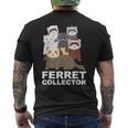 フェレット コレクター ファニー フェレット 恋人 メンズTシャツ バックプリント