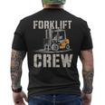 フォークリフト クルー ヴィンテージ 倉庫 作業員 倉庫 メンズTシャツ バックプリント
